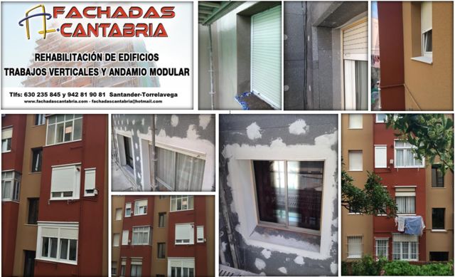 Tlfs: 630-235-845 y 942-81-90-81
www.cantabriatrabajosverticales.es/
Email: fachadascantabria@hotmail.com
Sistema de aislamiento térmico exterior sate